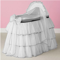 White Sherbert Bassinet Set