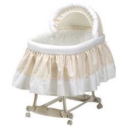 Pretty Pique Bassinet Set