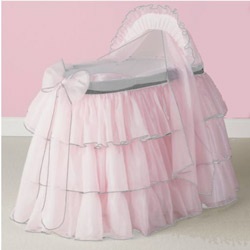 Pink and Grey Sherbert Bassinet Set